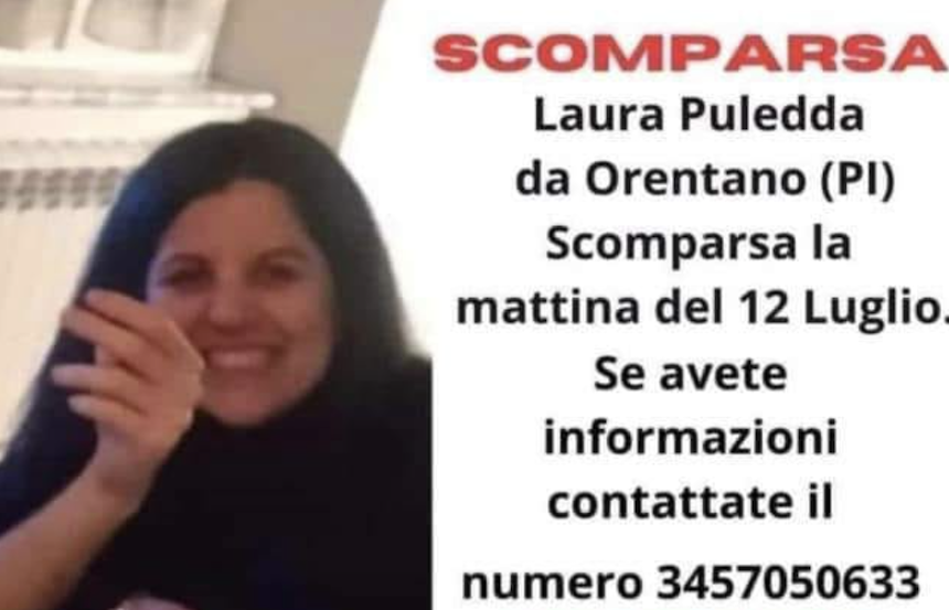 Ritrovata Laura Puledda, la donna scomparsa da Orentano il 12 Luglio