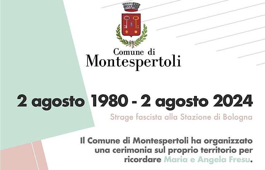 Montespertoli e Castelfiorentino unite nel ricordo: 44esimo anniversario della strage di Bologna